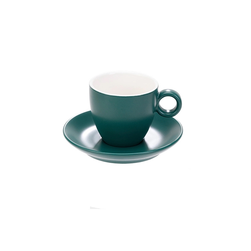 6 oz. Cups with Saucer for Latte Coffee 9