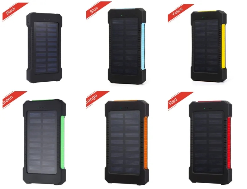 10000 mAh Solar Power Bank with LED Flashlight 4