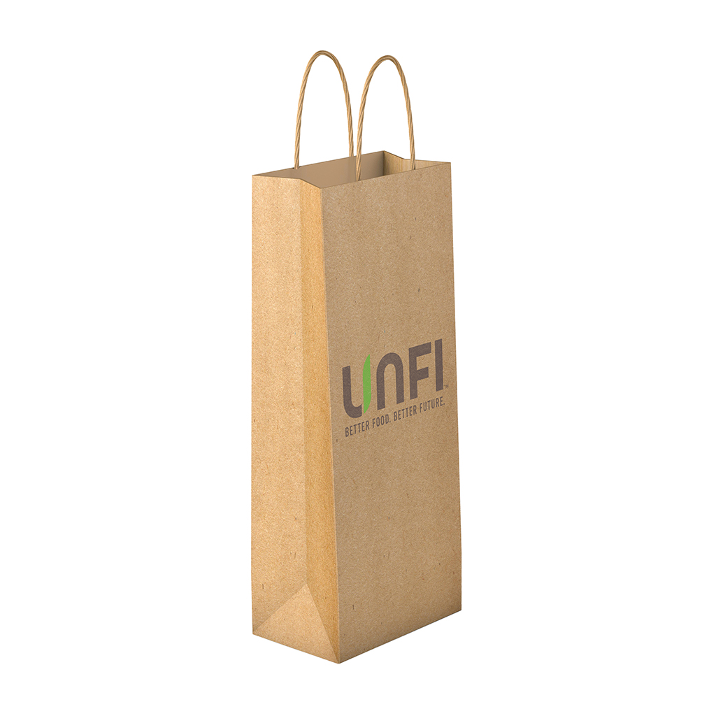 150g Kraft Paper bag with full color imprint on all sides (5.25*13*3.25") 2
