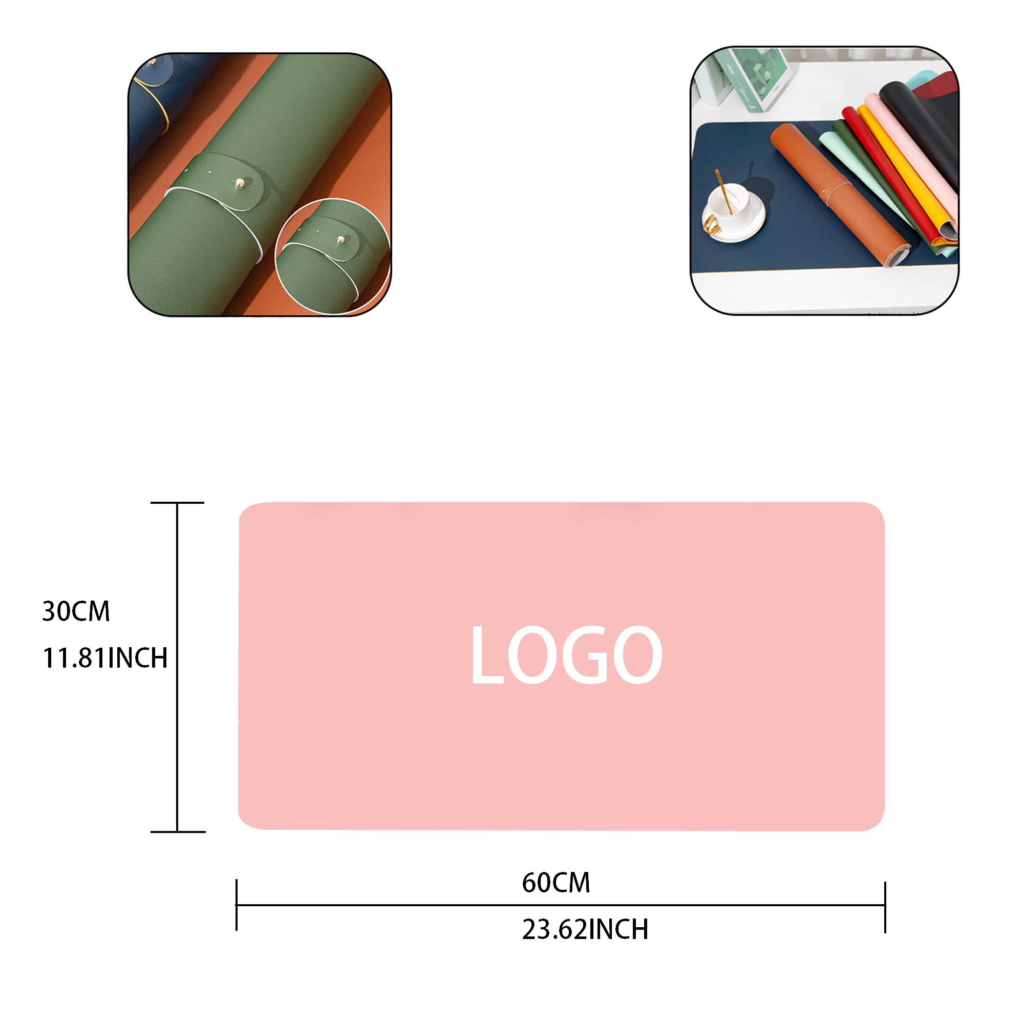 Non - Slip PU Desk Mouse Pad 2