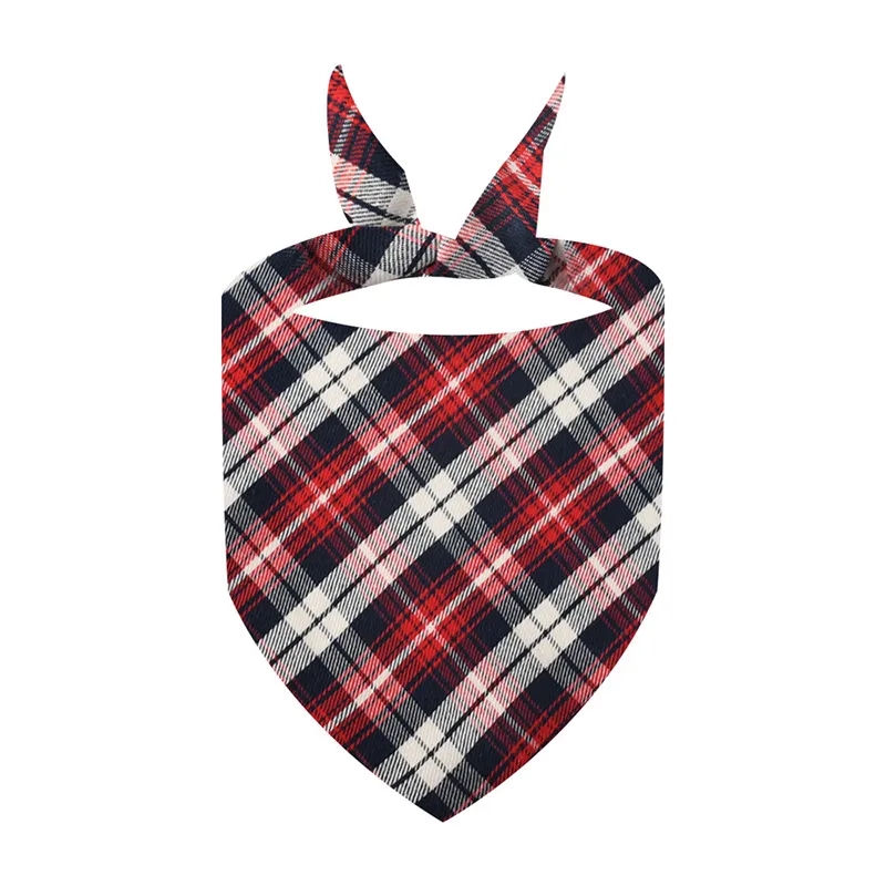Plaid Pet Triangle Bandana Bib Scarf for Dog And Cat 5