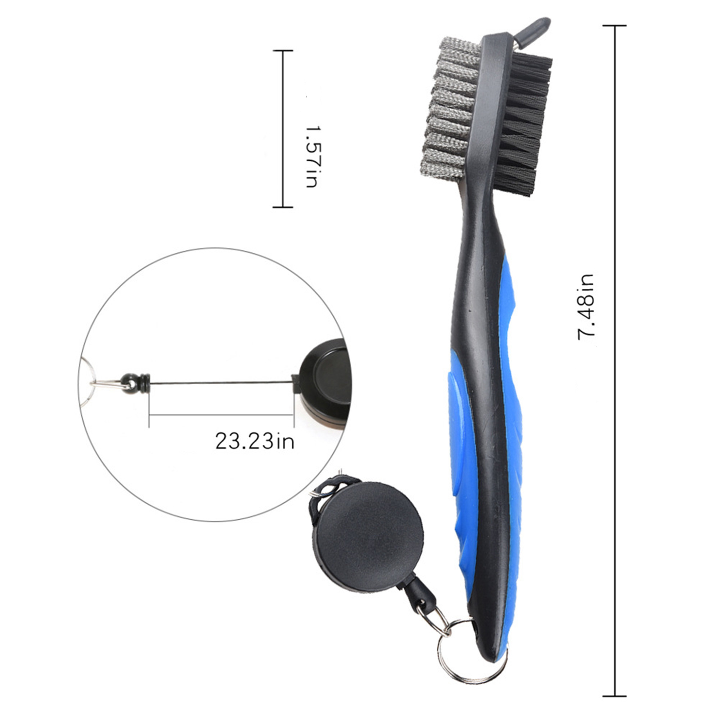 Golf Club Cleaning Brush With Clip 6