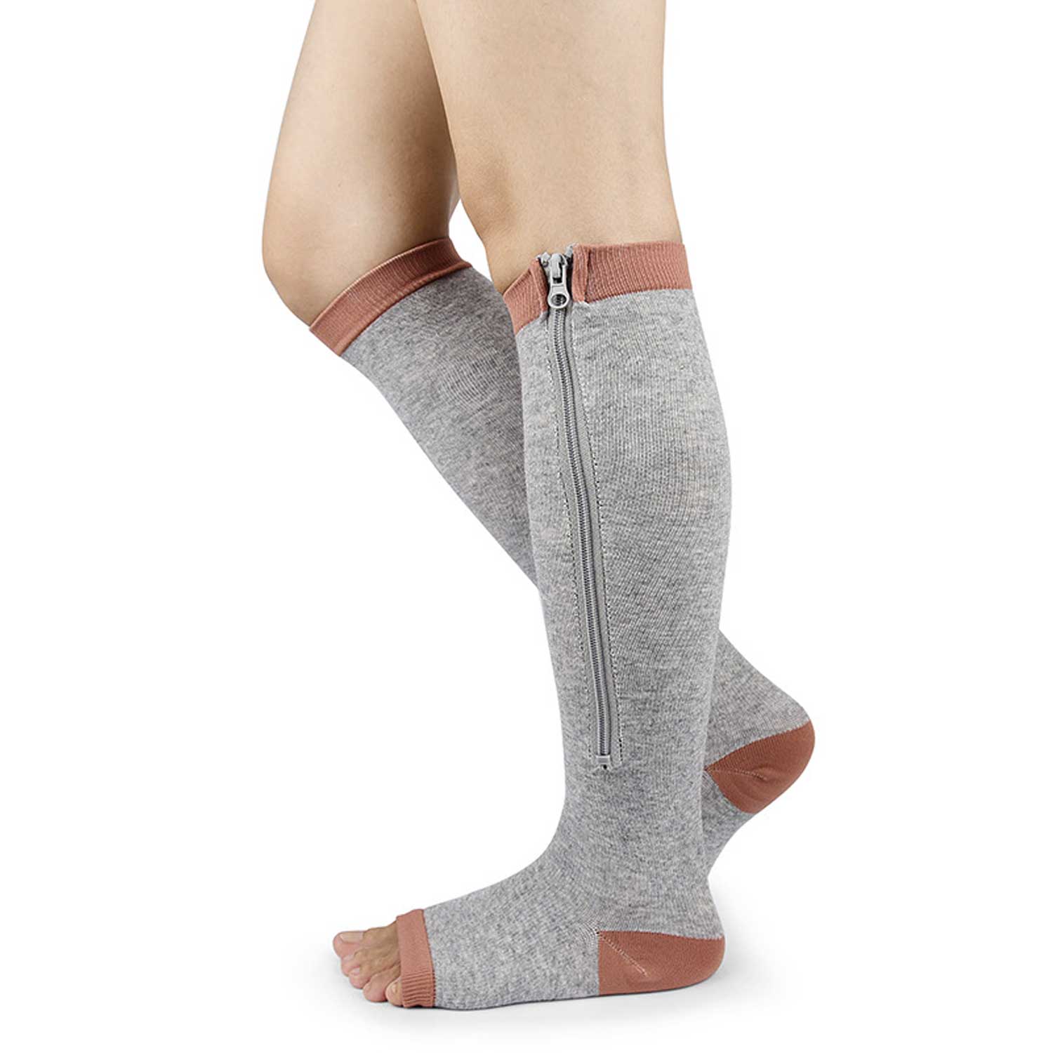 Zip-Up Compression Legwear 1