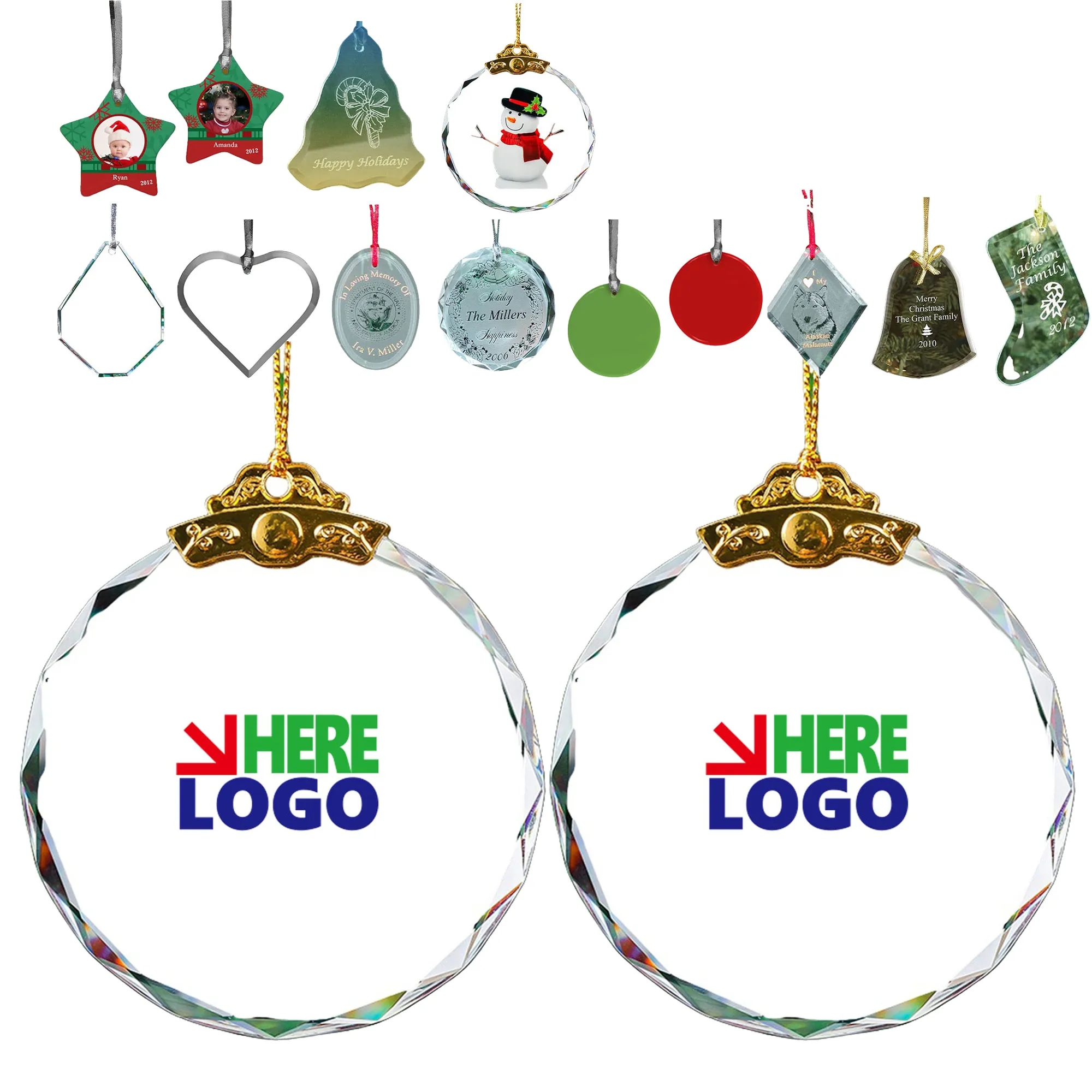 Festive Glittering Tree Baubles Decor 2