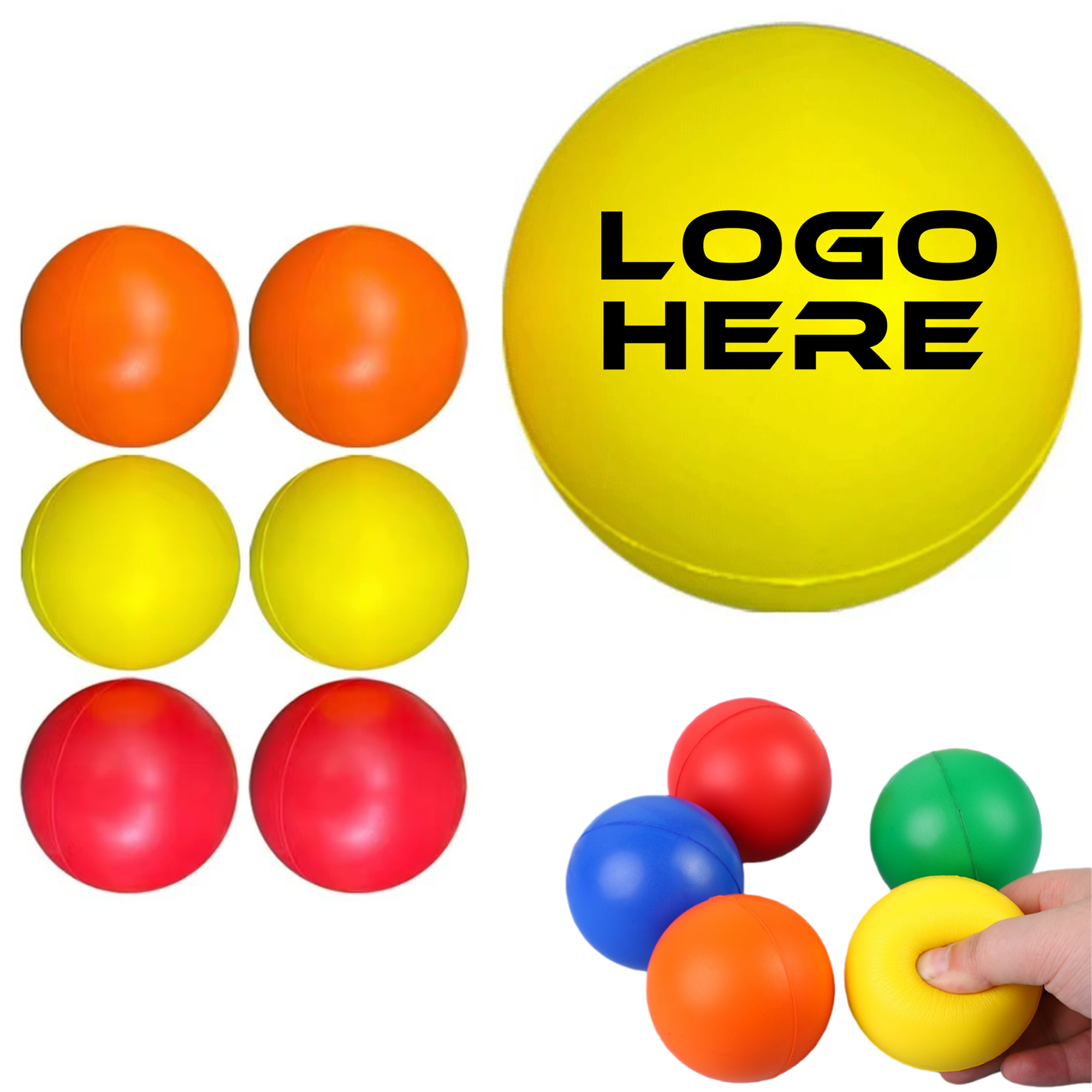 2.5" Round Stress Relief Squeeze Ball 2