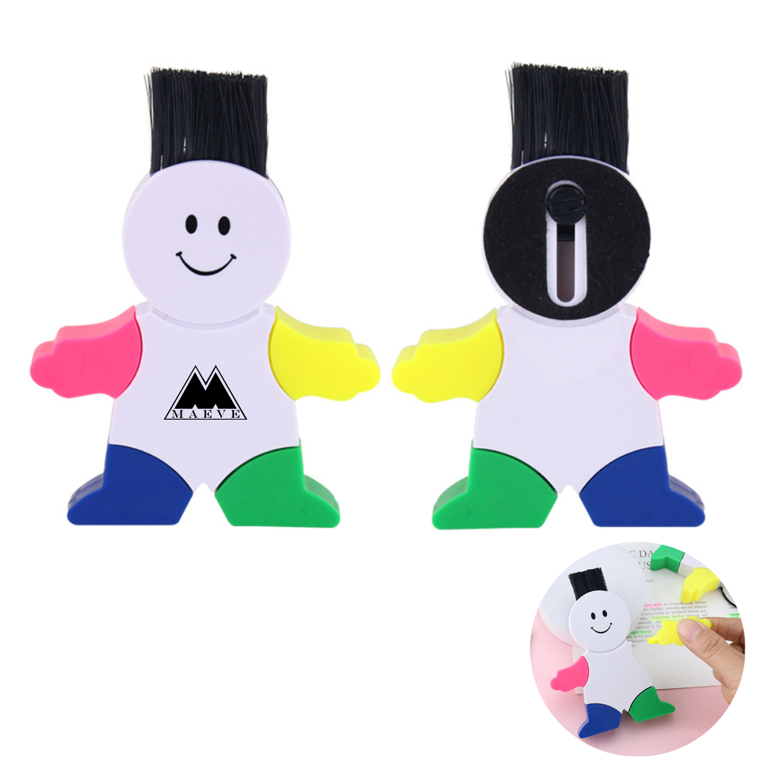 Creative robot cartoon highlighters
