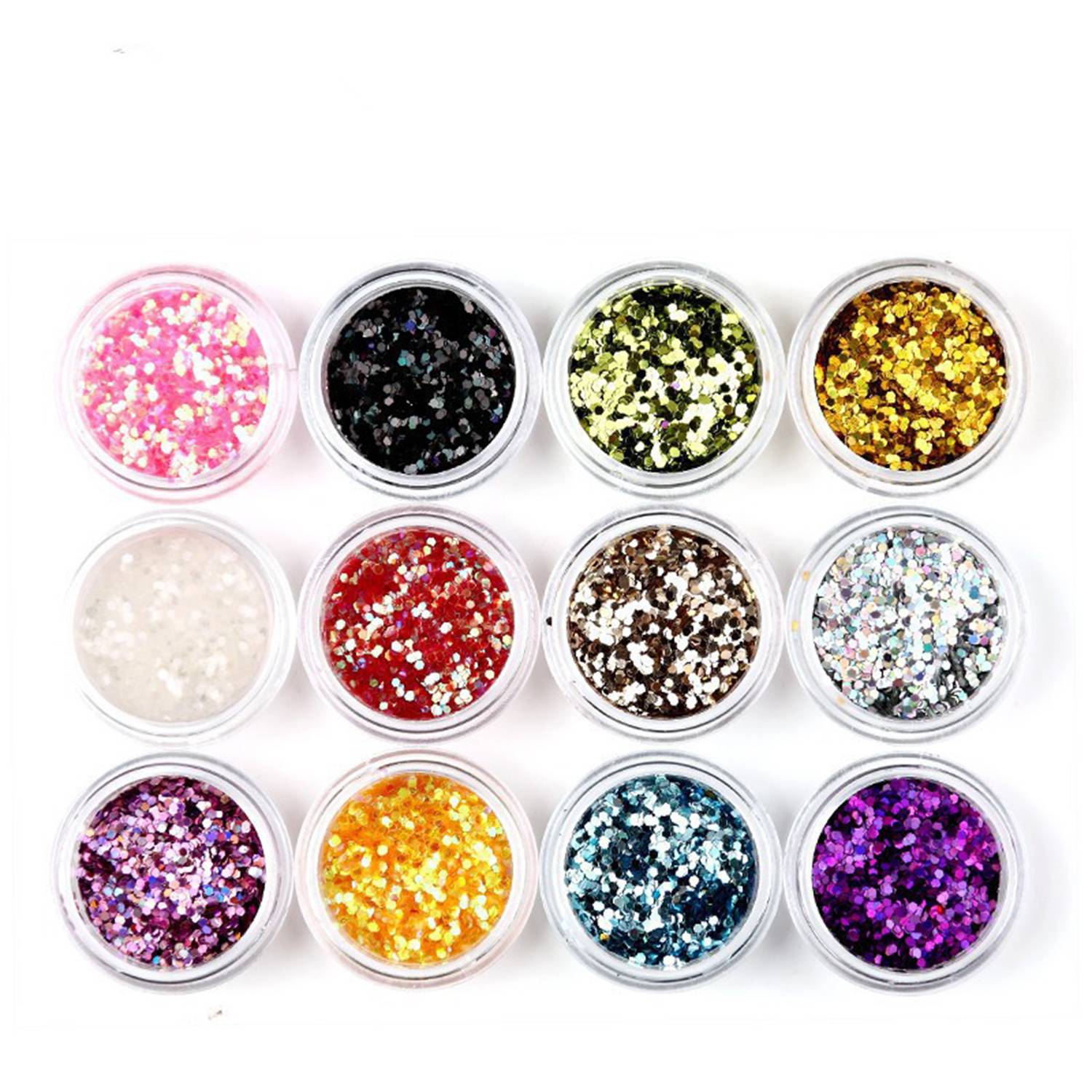 Nail Glitter Sequins Color Gradient DIY Powder 3