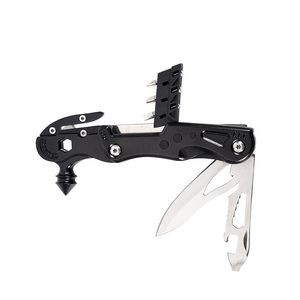 Stainless Steel Hex Wrench Safety Hammer Tool Kit With Flashlight 9