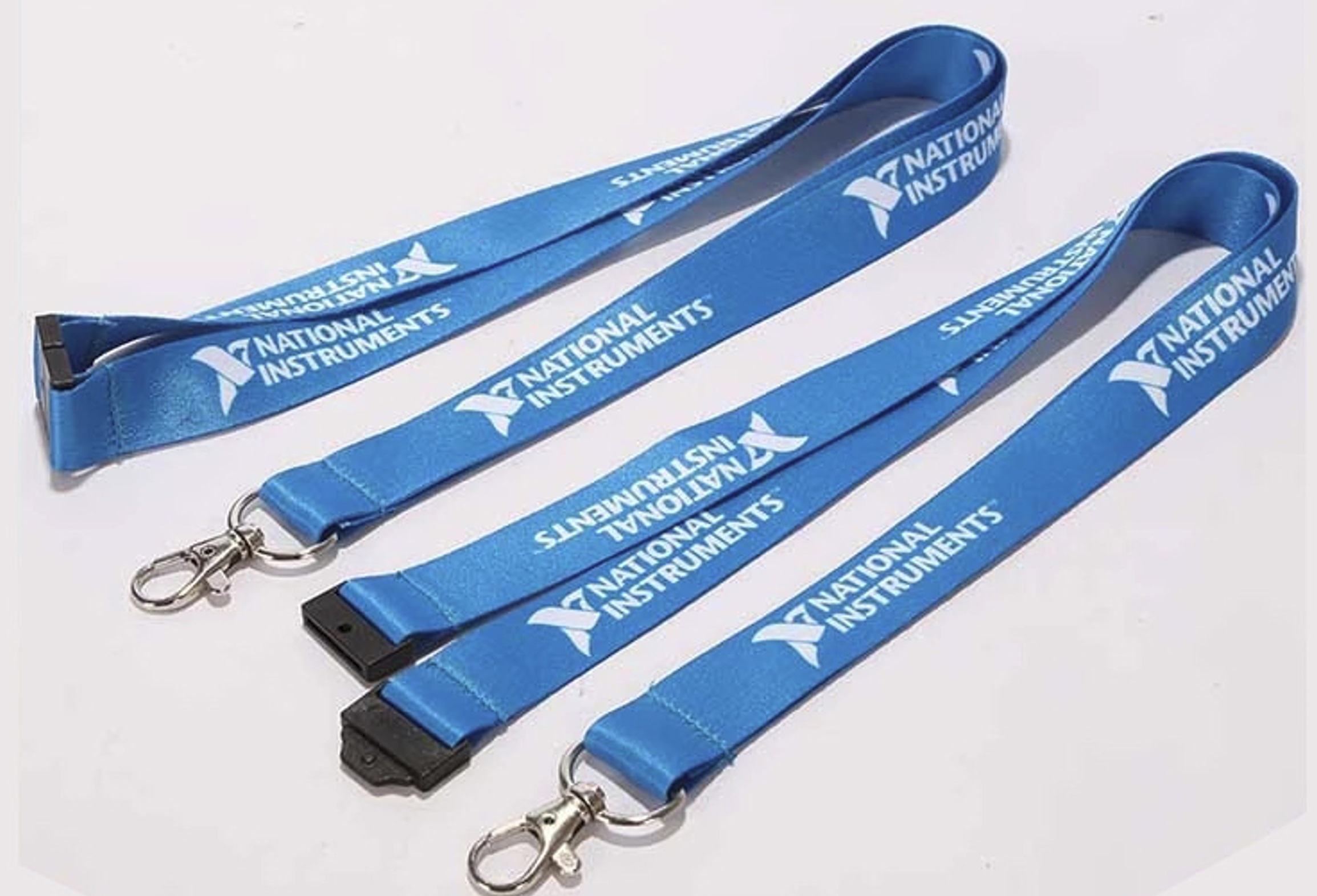 Polyester lanyard with hook and safety clip 2