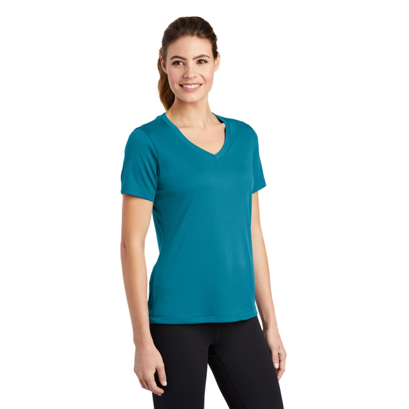 Sport-Tek Women's PosiCharge Competitor V-Neck Tee. 9