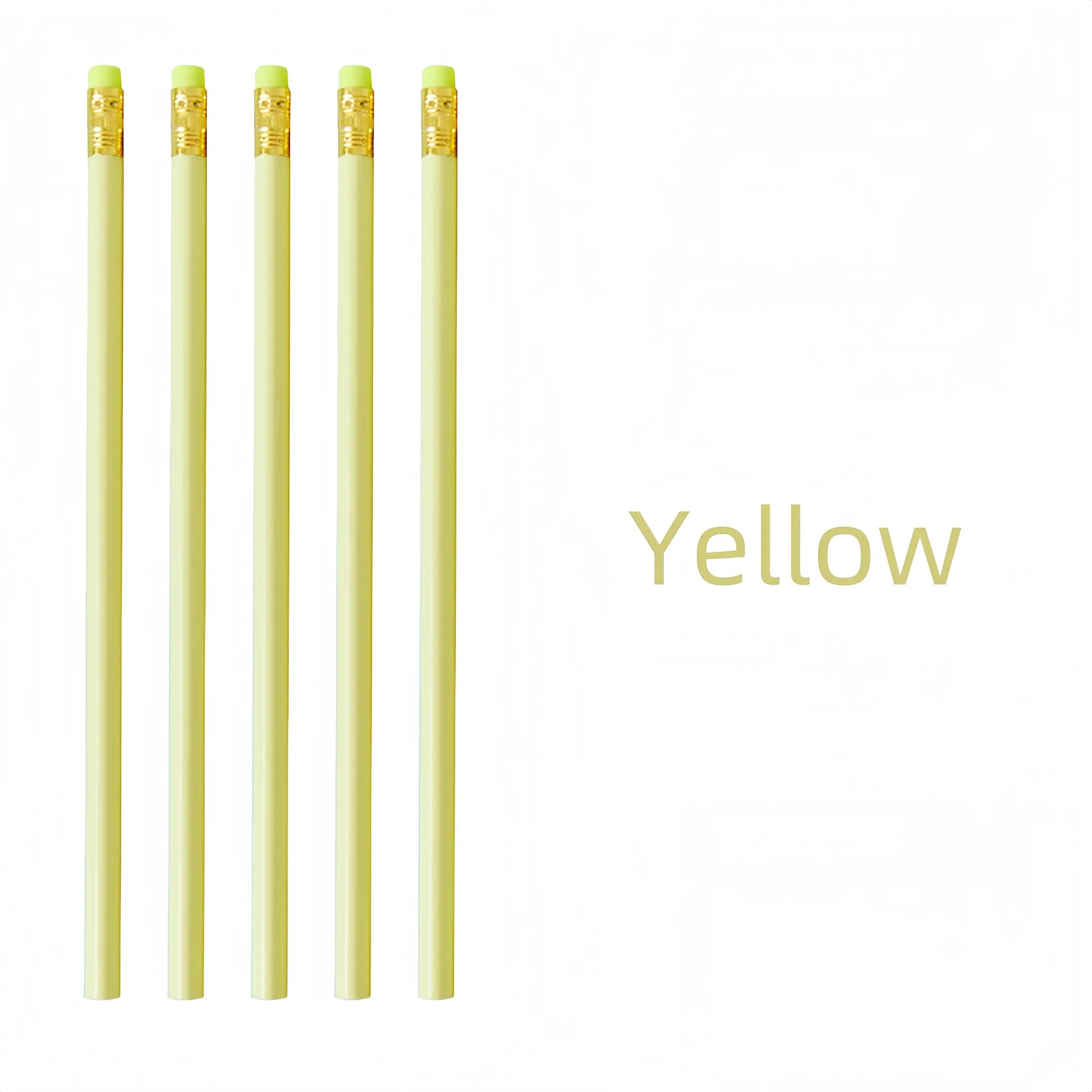 Custom Triangular HB Pencil With Eraser In Pastel Colors 4