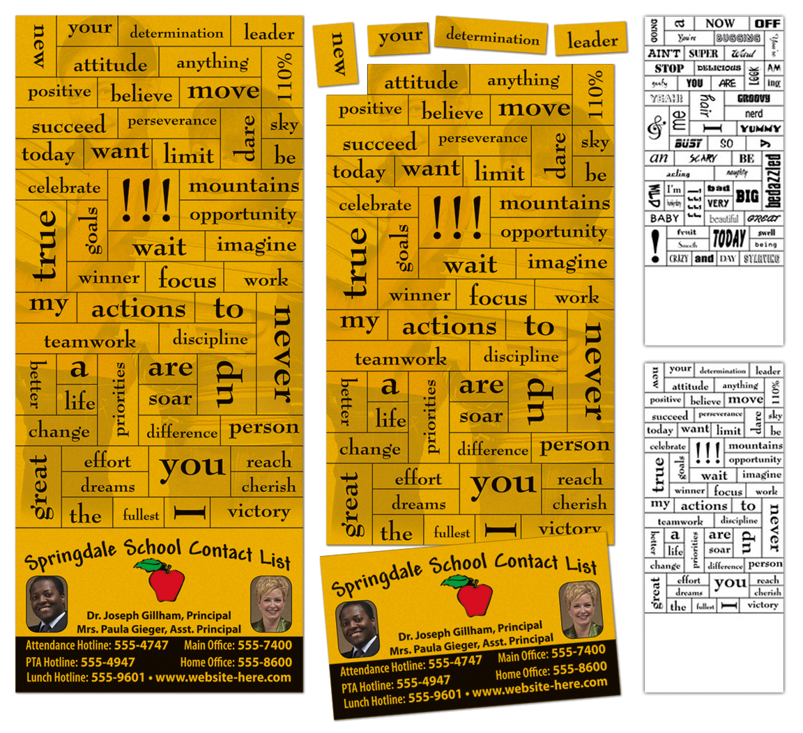 Magna-Phrase Magnet - 3.5X8.25 with Business Card Magnet 40 Mil Outdoor Safe 2