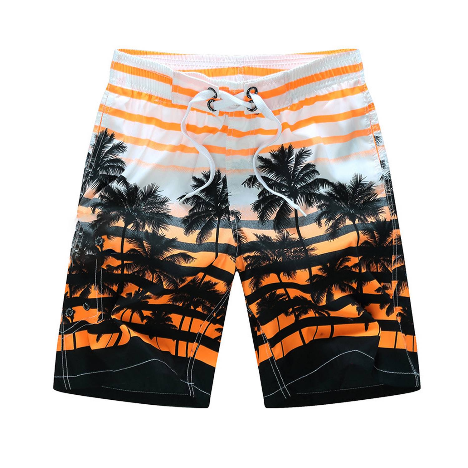 Men's Quick Dry Tropical Beach Swim Trunks 6