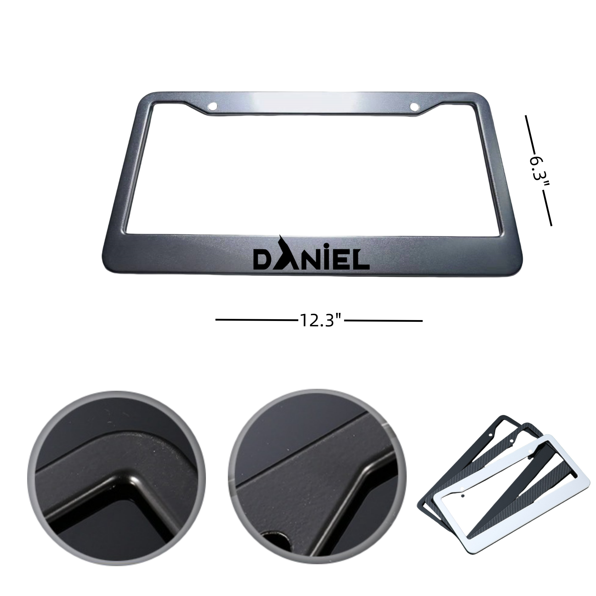 Durable Aluminum License Plate Frame 2
