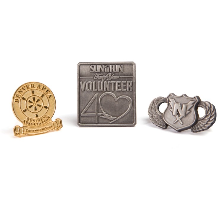 1" Die Struck Direct Lapel Pin 3
