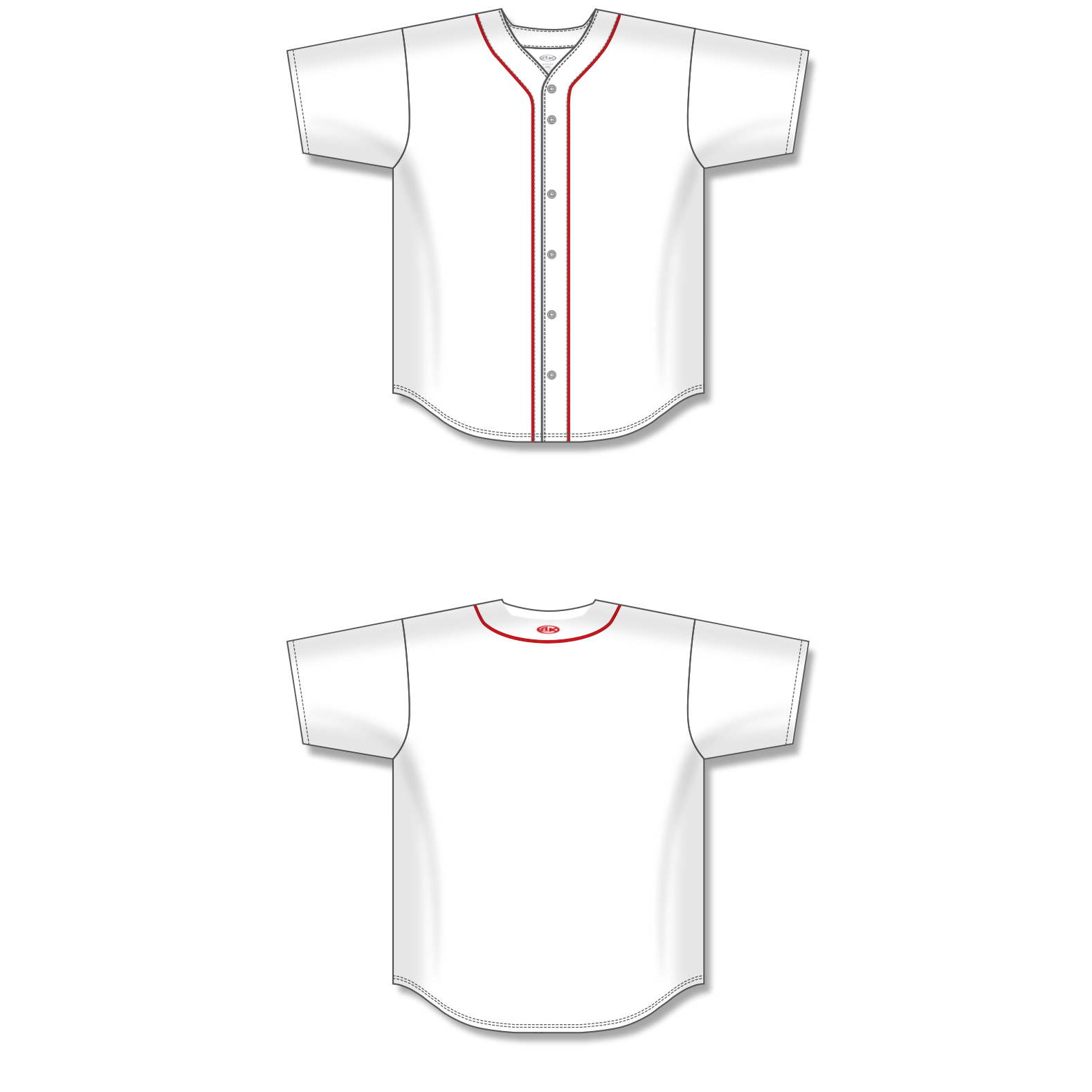 Full Button Baseball Jerseys BA5500-BOS-G01 4