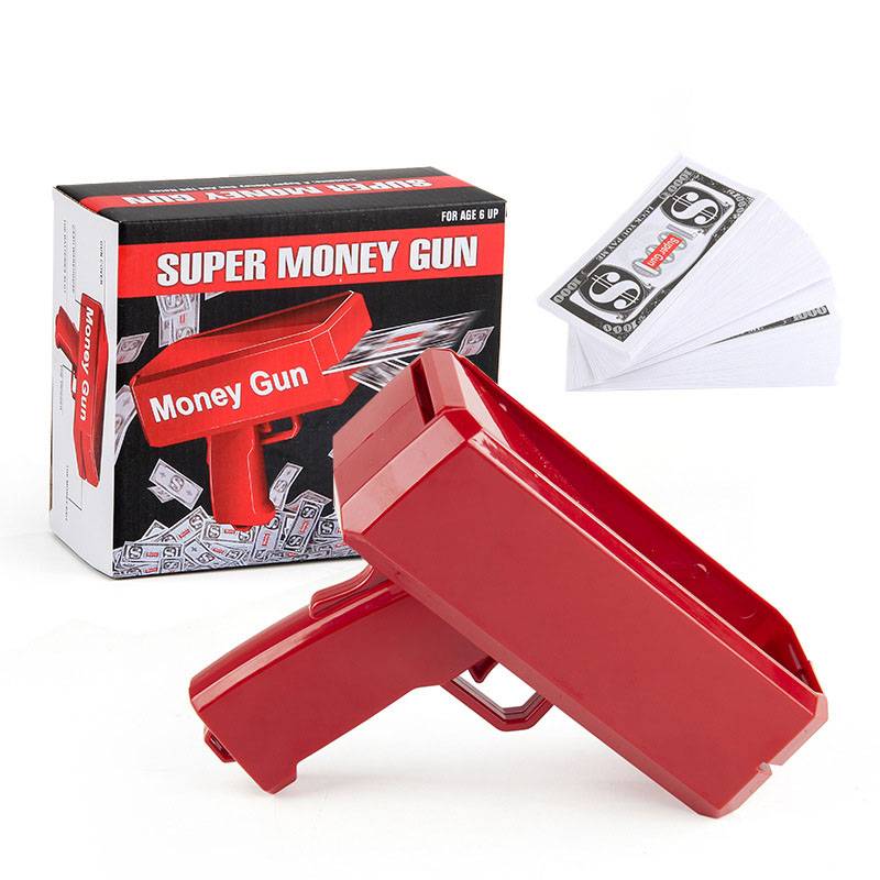 Electric Money Spray Gun Toy 4