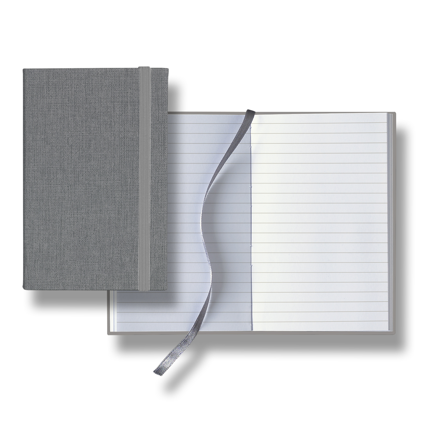 Castelli Linen Banded Pico Lined White Page Journal 7