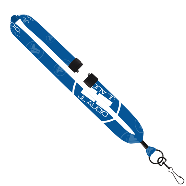 1" Dye-Sublimated Lanyard with Metal Crimp & Metal Split-Ring 22