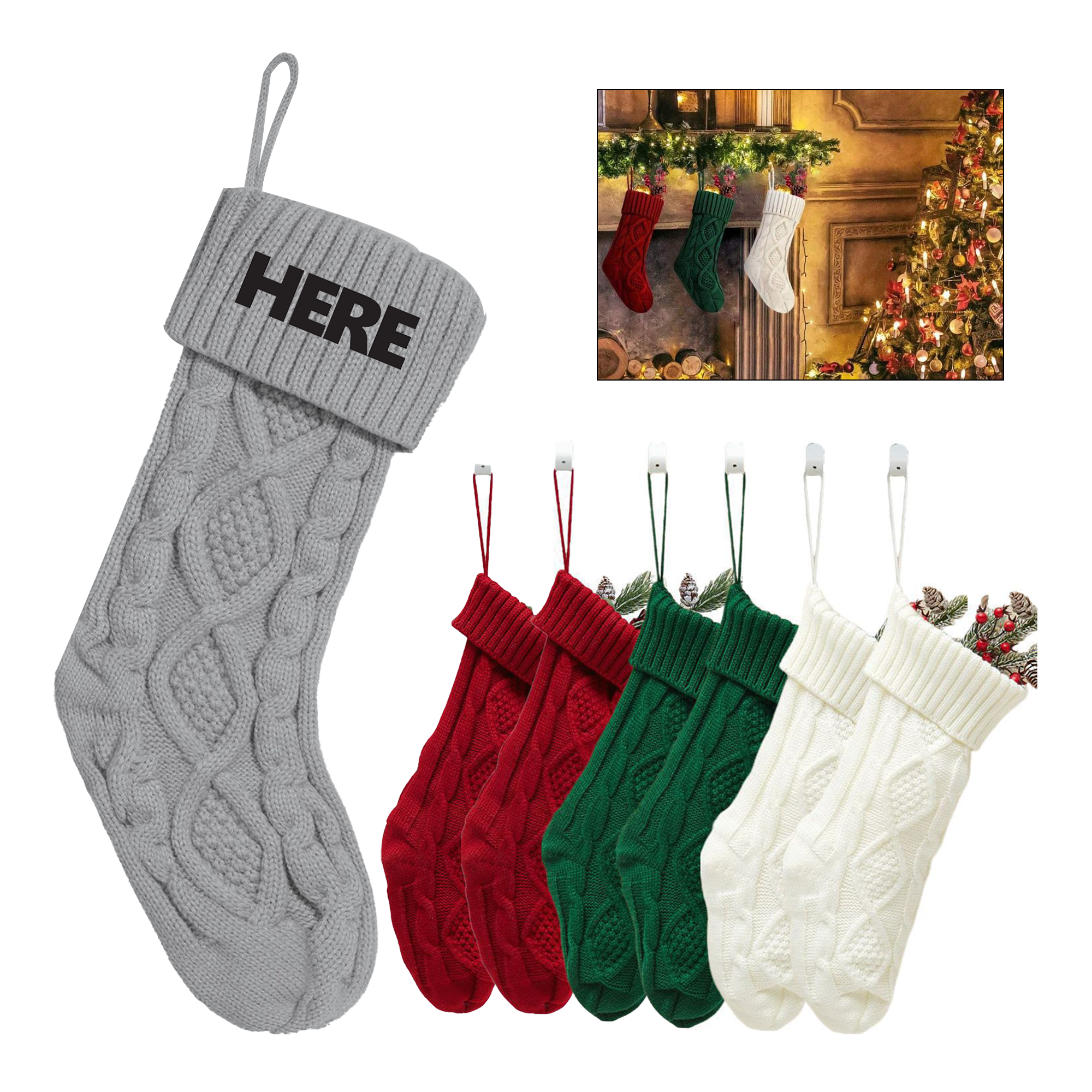 Customizable Christmas Decorative Socks 3