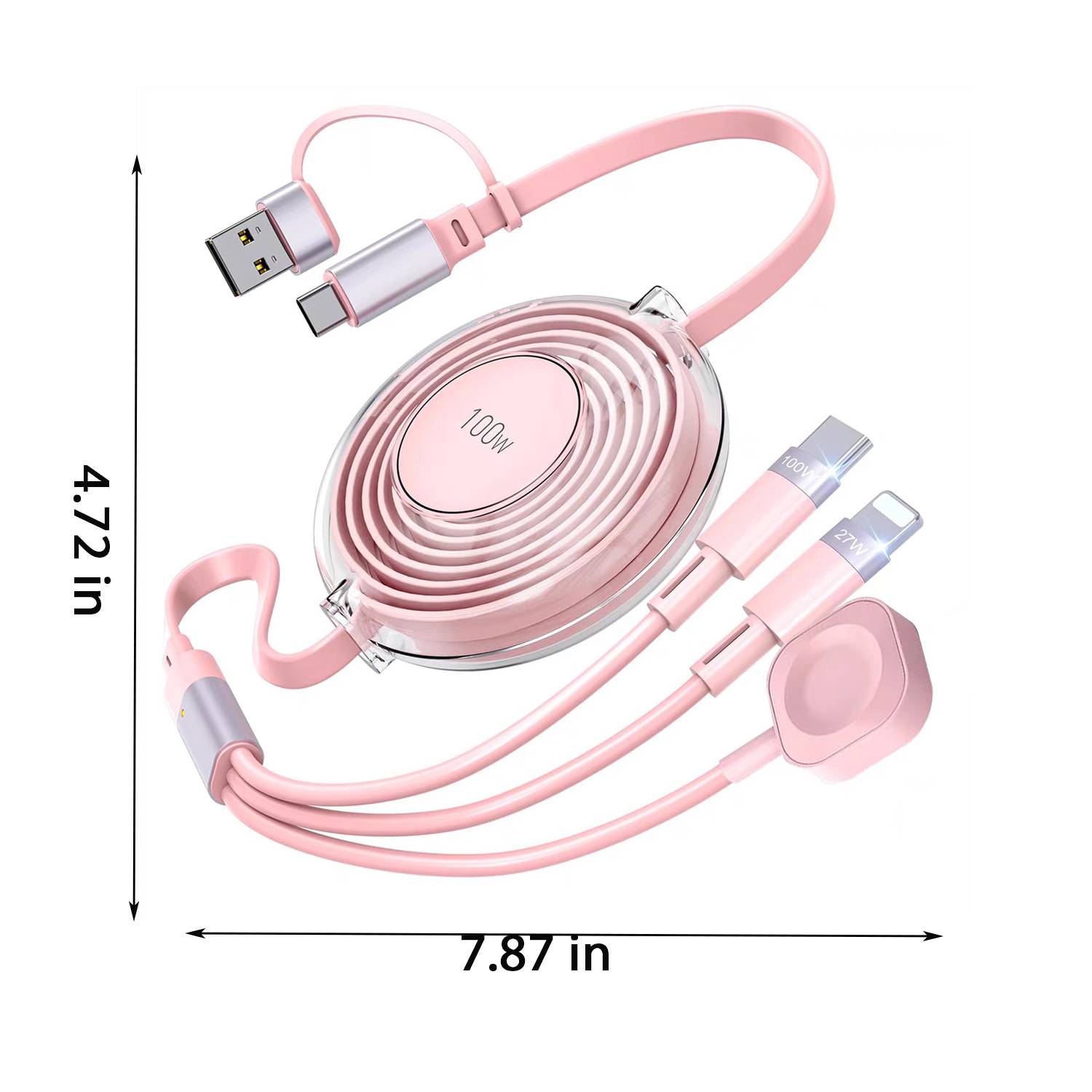 100W Multi-Device Fast Charging Cable for Smartphones 7