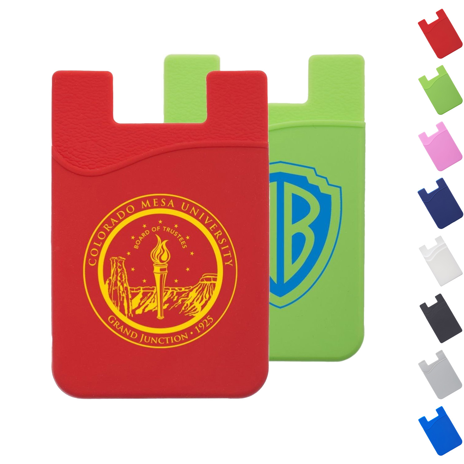 Domestic Silicone Phone Wallet w/ single pocket card holder 2