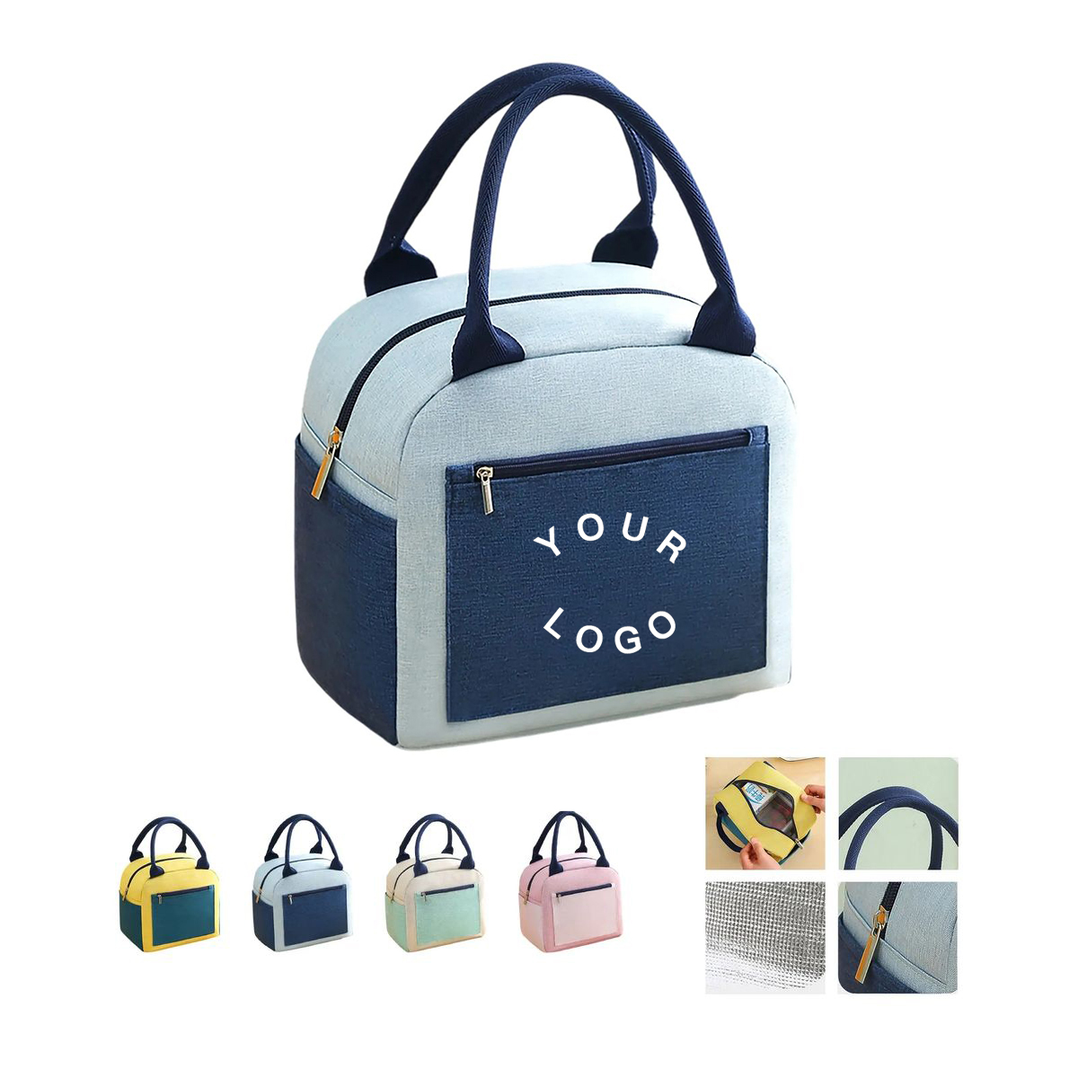 Oxford Fabric Lunch Tote with Insulated Compartment 10