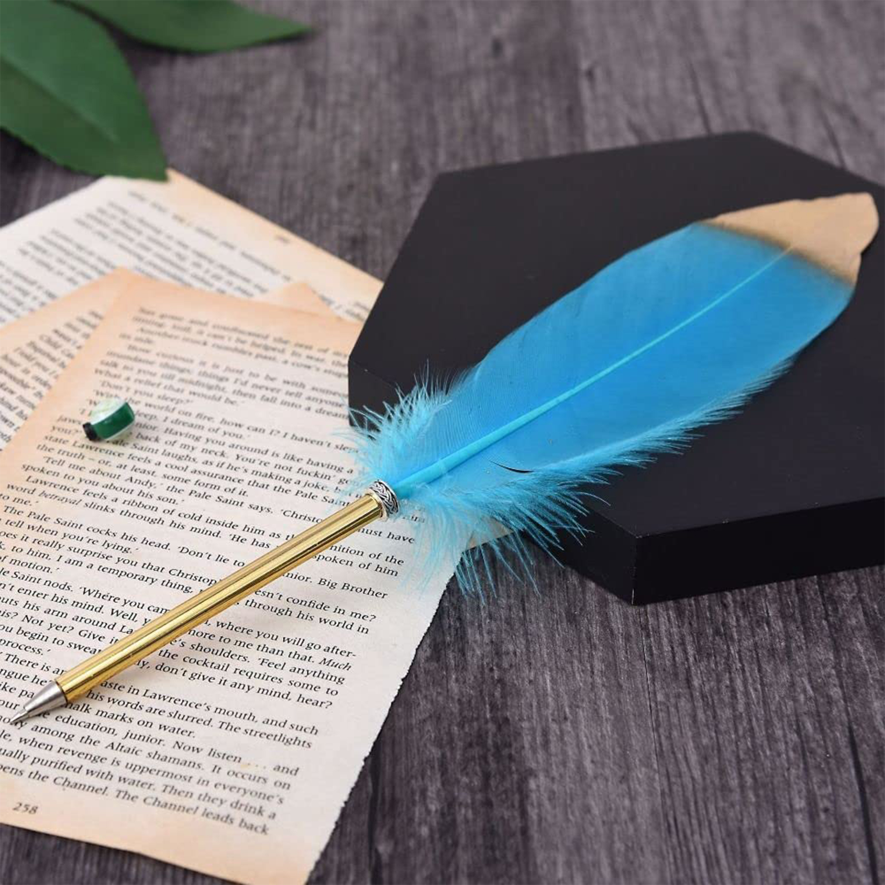 Vintage Feather Quill Ballpoint Pen 2