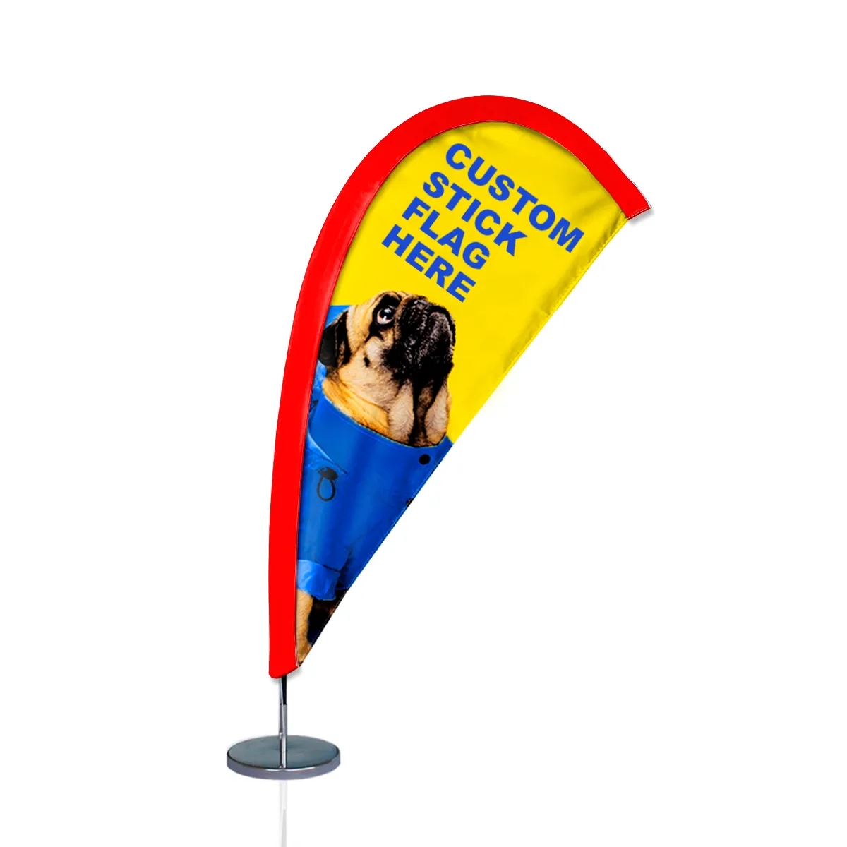 Digital Printed Mini Tear Drop Flag 14.5" x 5" 2