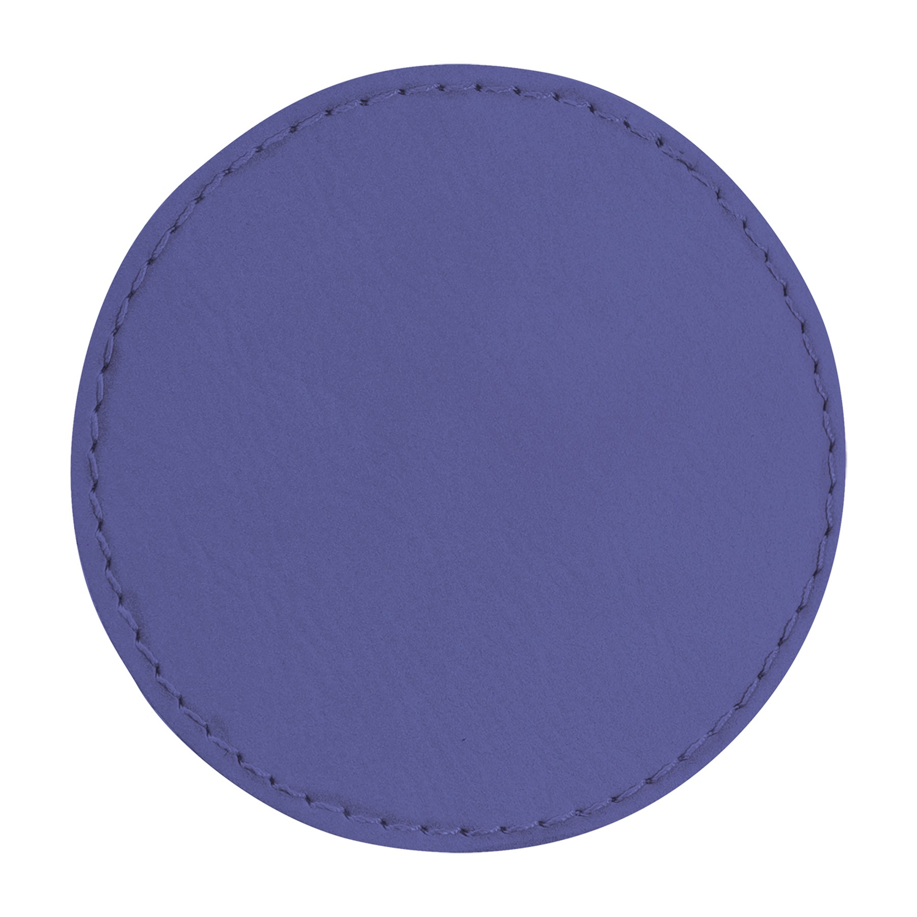 3" Purple Leatherette Round Patch with Adhesive 2