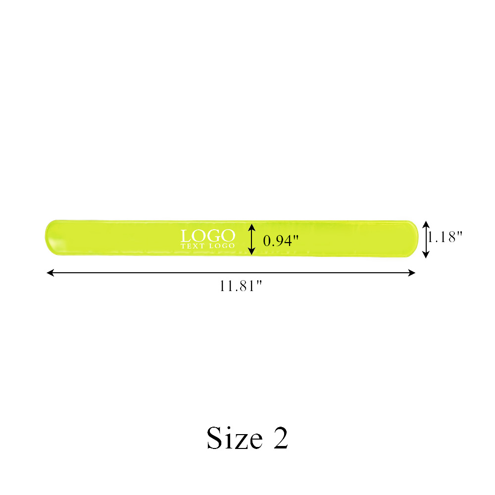 8.66"PVC Outdoor Reflective Slap Bracelets 9