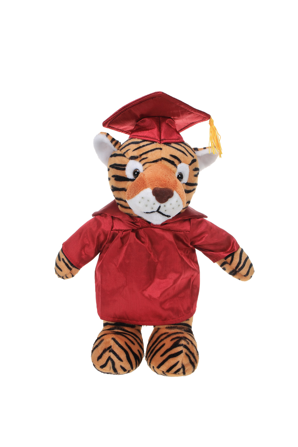 Soft Plush Tiger in Graduation Cap & Gown Stuffed Animal 1