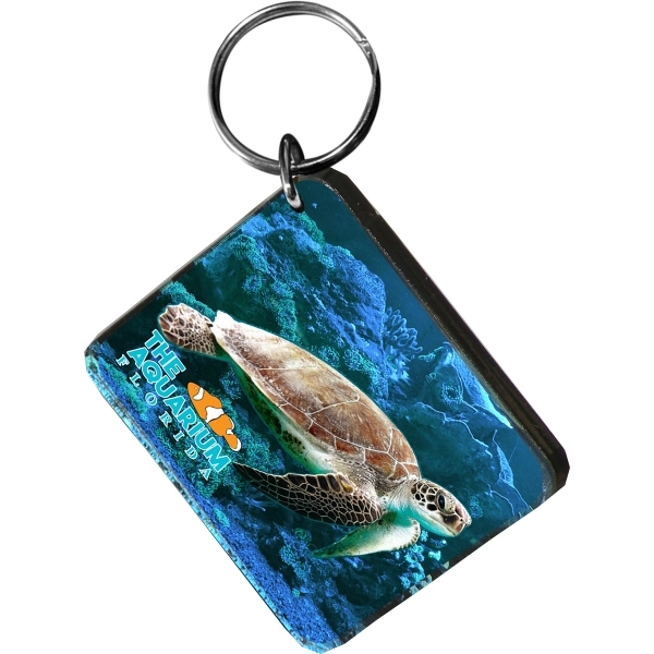 Square Shaped Keychain