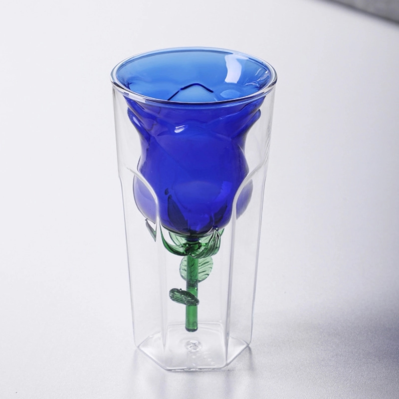 6 OZ. Rose Glass Wine Champagne Gift Drinking Cup 2