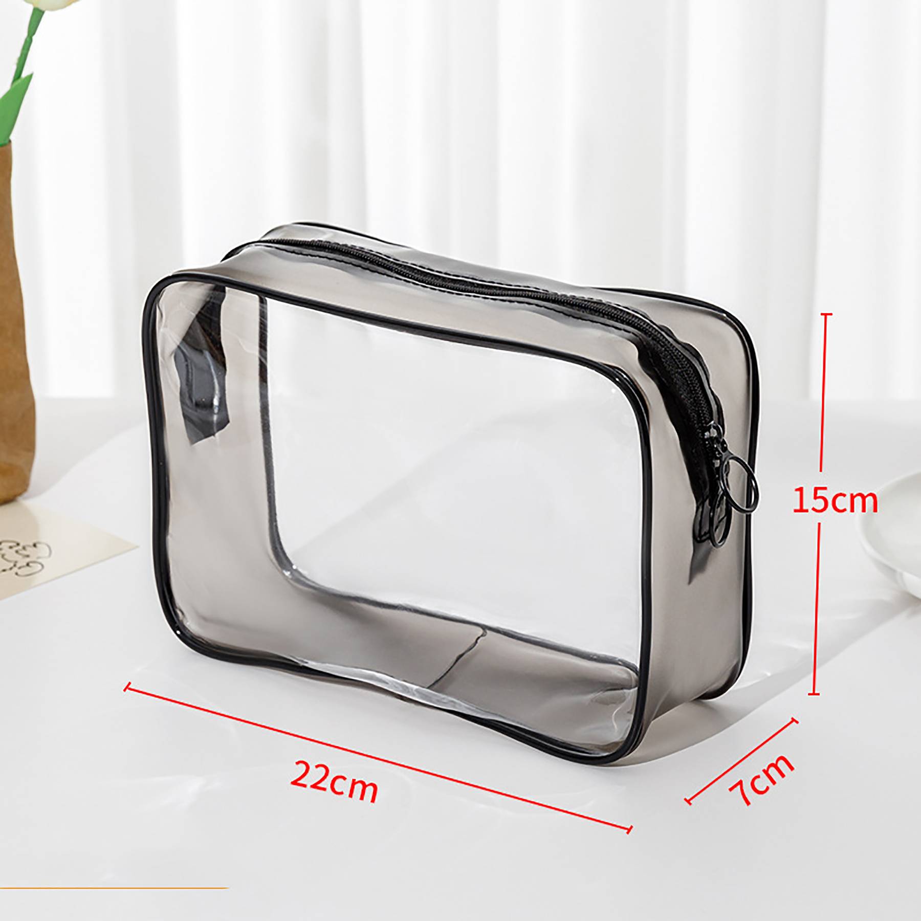 Transparent Travel Makeup Bag Set 2