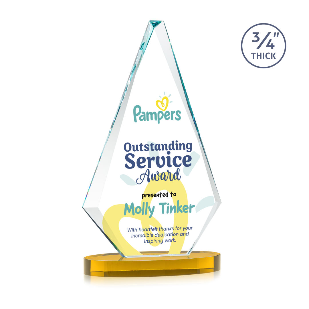 Windsor VividPrint™ Award on Alberton Base - Amber 1