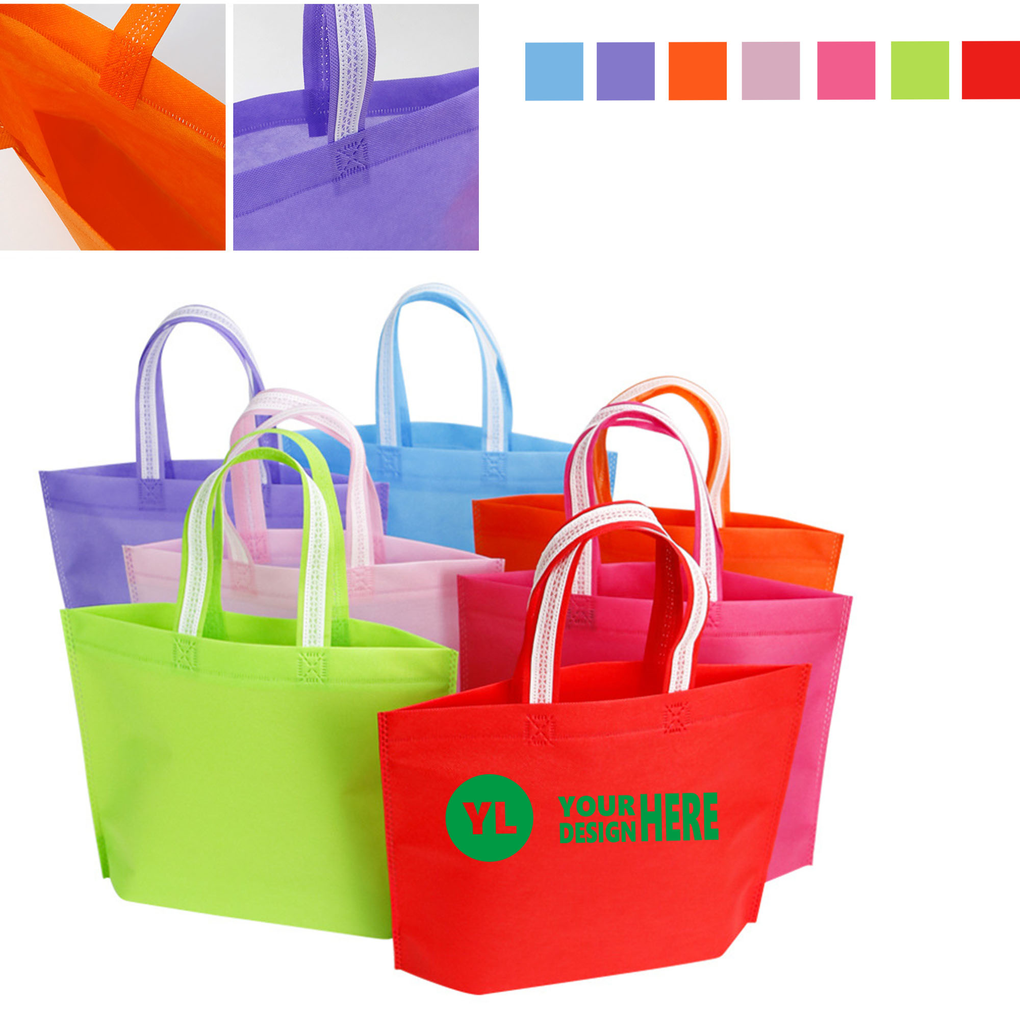 High Load-Bearing Non-Woven Tote Bags Customized Logo 1