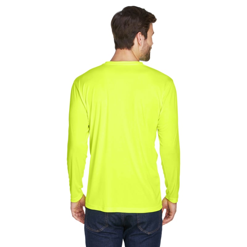UltraClub Adult Cool & Dry Sport Long-Sleeve Performance Interlock T-Shirt 65
