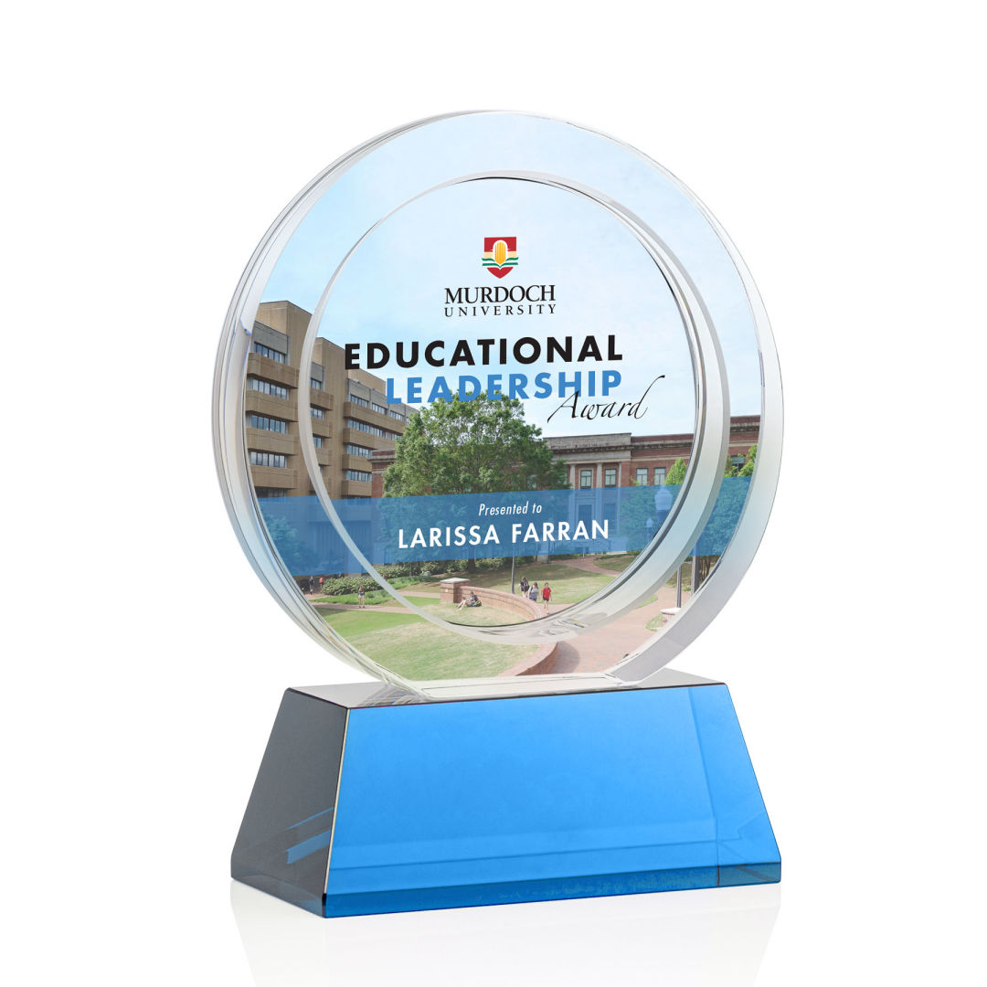 Templeton VividPrint™ Award on Base - Sky Blue 4