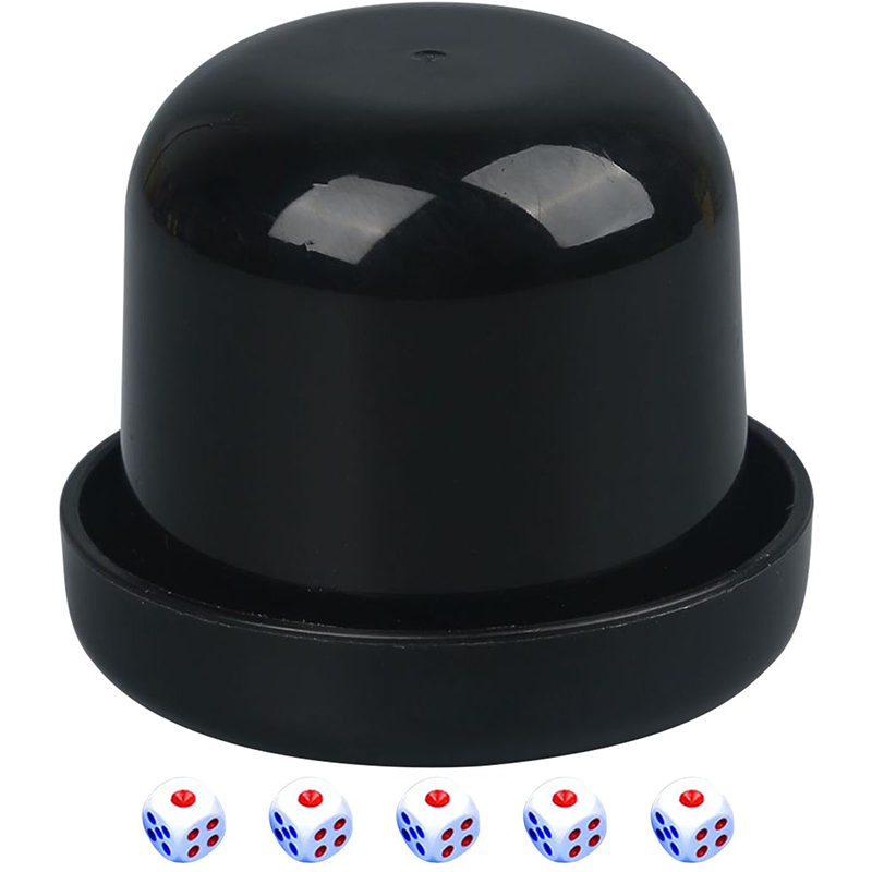 Plastic Game Dice Cup Shaker With Dice 5