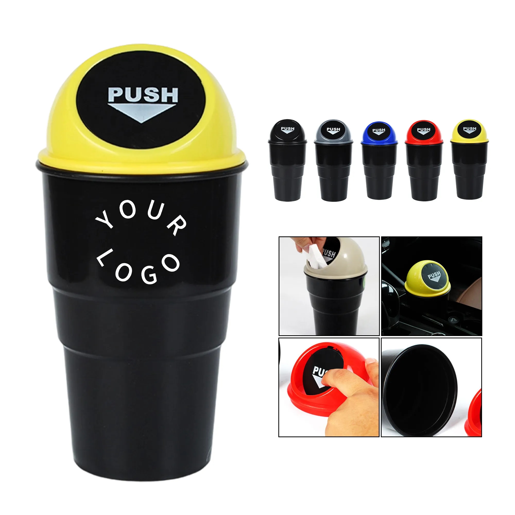 Car-Friendly Leakproof Trash Bin 4