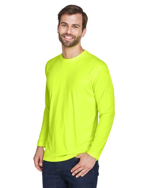 Men's Cool & Dry Sport Long Sleeve Performance Interlock T-Shirt - 8422 24