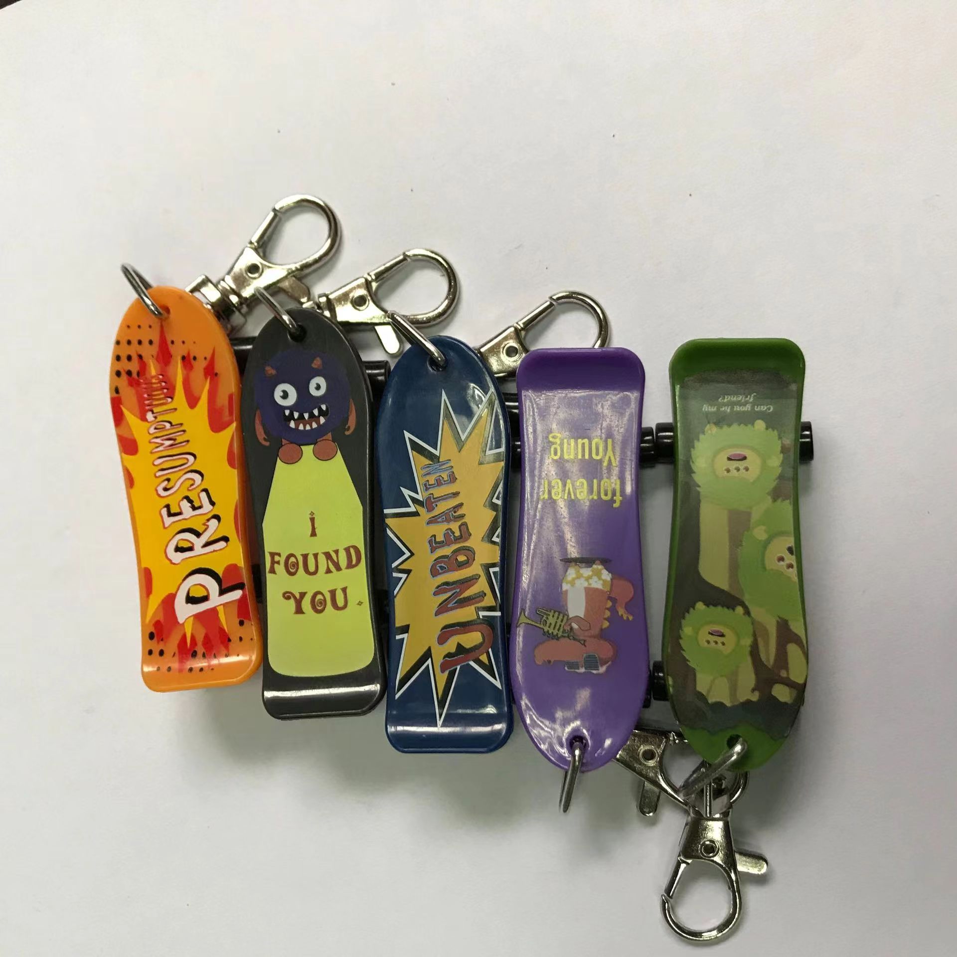 Plastic Skateboard Key Chain 2