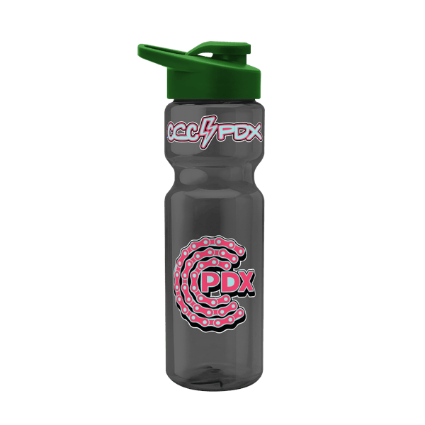 Blazer 28oz Transparent Bike Bottle w/Drink-thru Lid 256