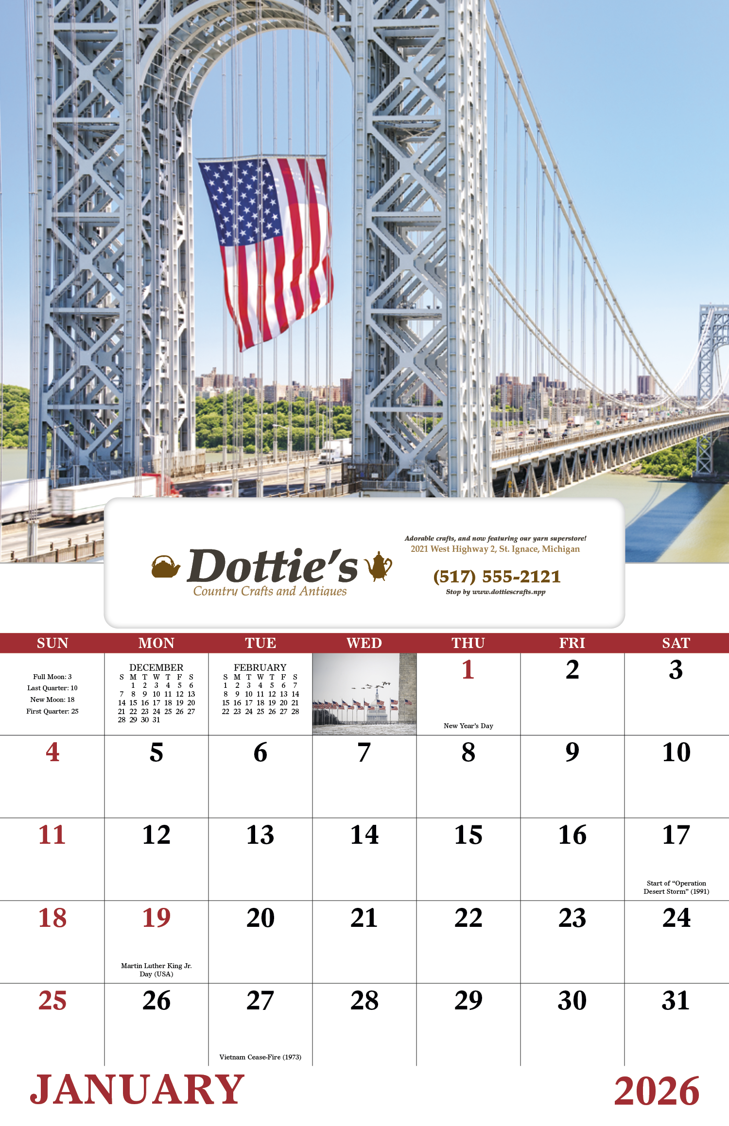 Good Value™ Celebrate America - Window Calendar 32