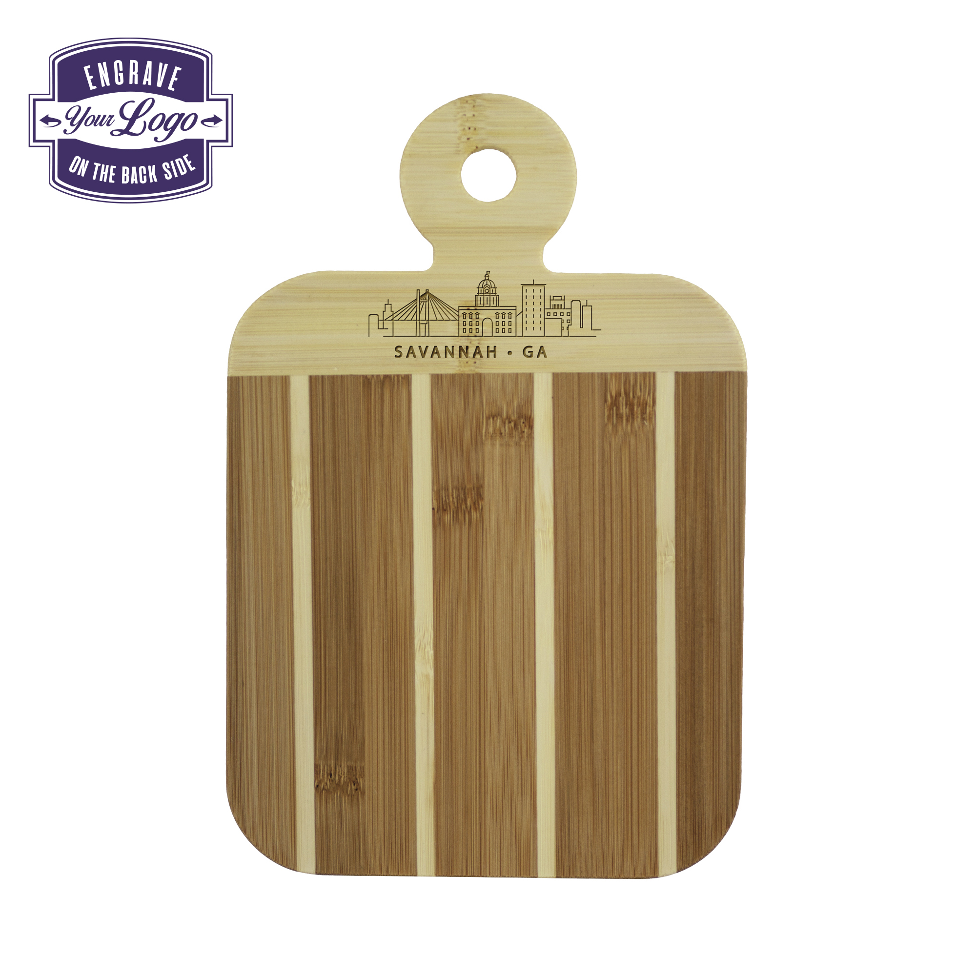 Striped Paddle City Skyline Board - Savannah