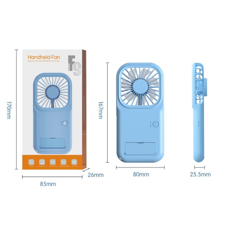 USB Portable Mini Fan Foldable Phone Stand 3 Speed 4