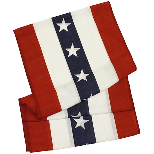 5 Stripe With Stars Cotton Bunting - 36" Wide 2