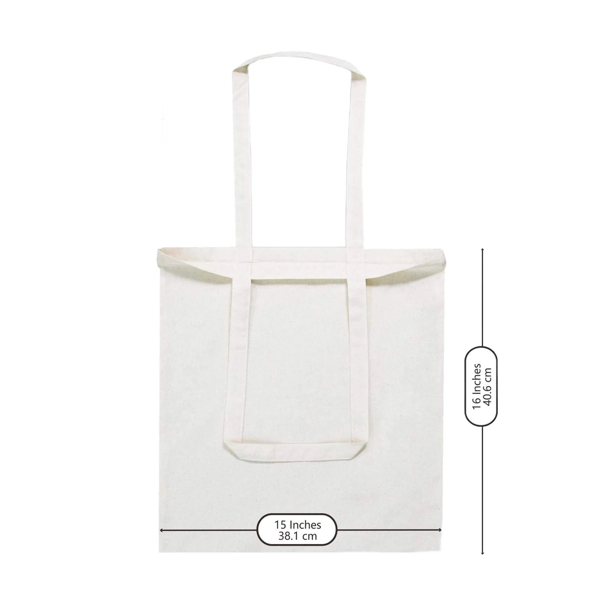 MOQ50 14 X 16 Custom Canvas Tote Bag 2