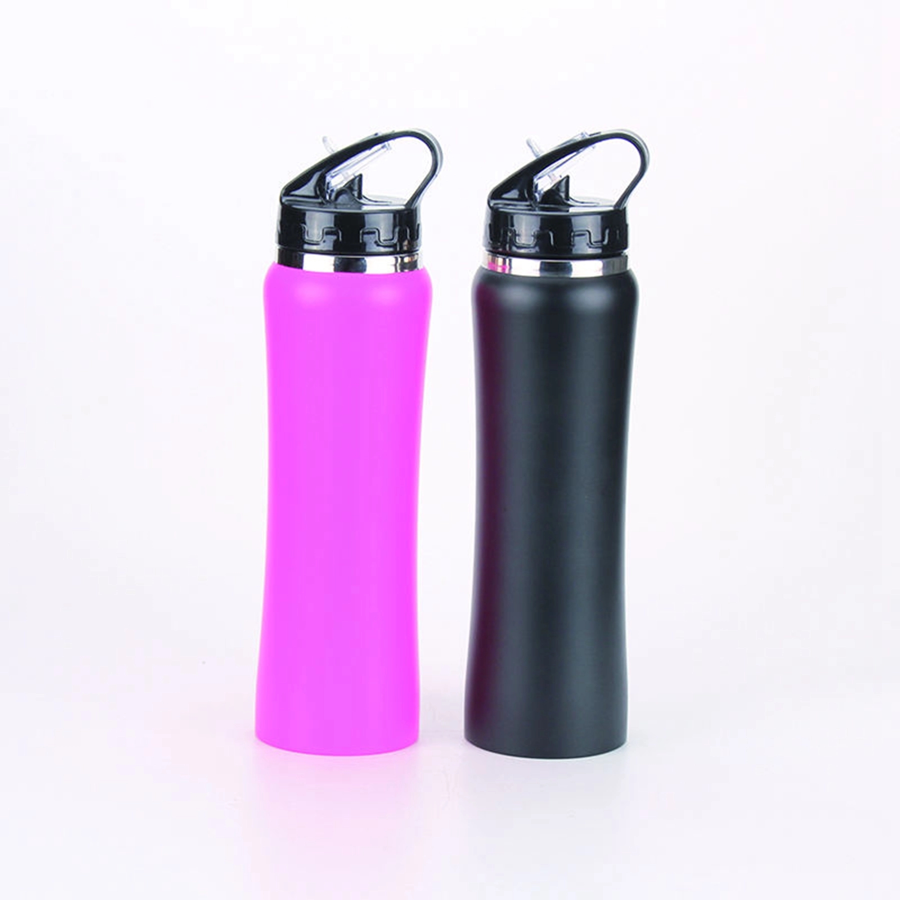 25 Oz. Single Wall Metal Sport Bottle with Straw, custom water bottle with logo imprint 6